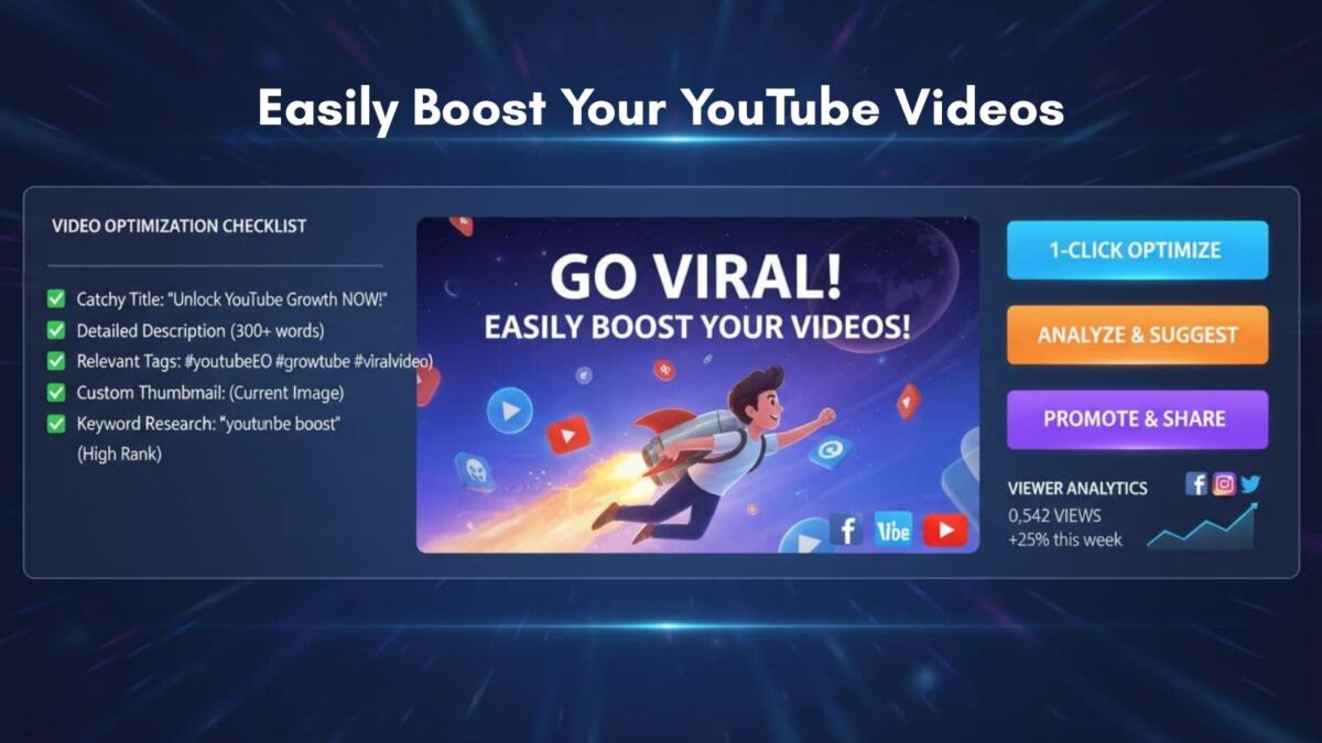 how to boost youtube videos today how to boost YouTube videos today easily