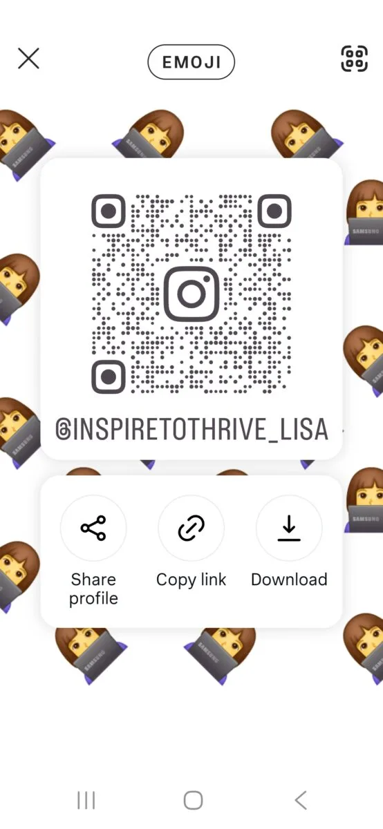 how to find your QR code for Instagram URL link