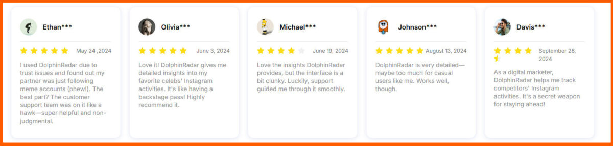 DolphnRadar all in one Instagram tracker and analyzer reviews