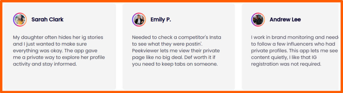 Peekviewer Instagram viewer testimonials