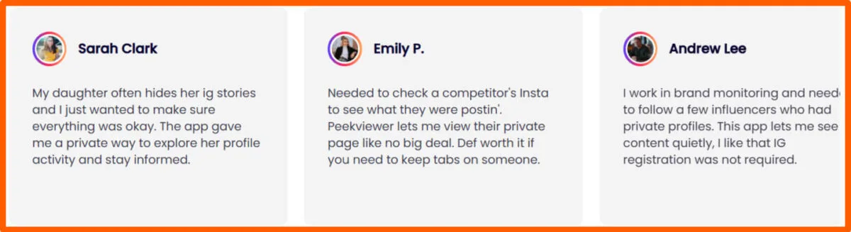 Peekviewer Instagram viewer testimonials