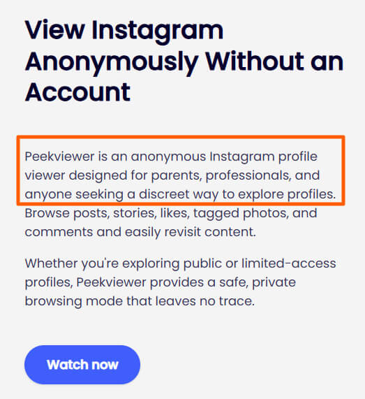 Peekviewer is for parents, social media researchers and professionals request sent to private Instagram