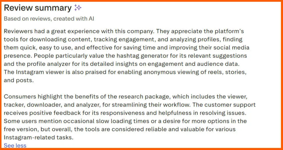 Inflact review summary