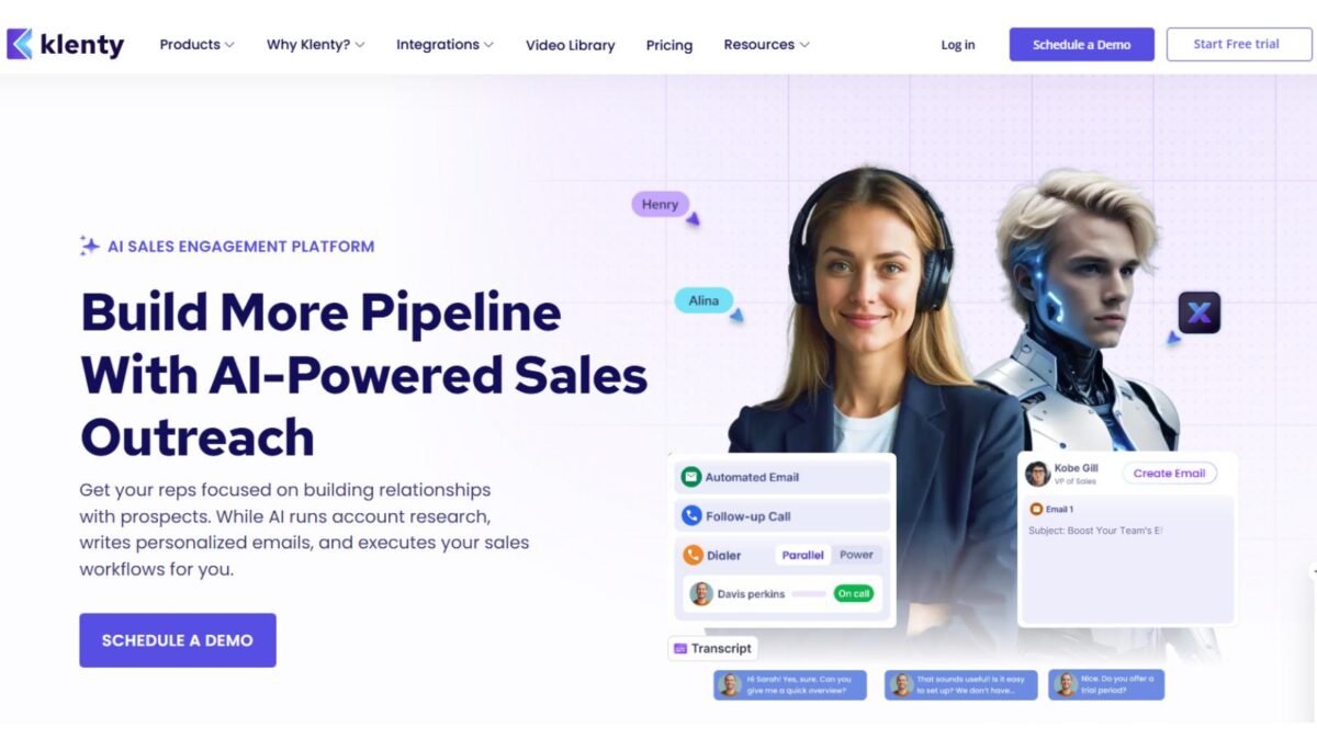 build cold emails with Klently