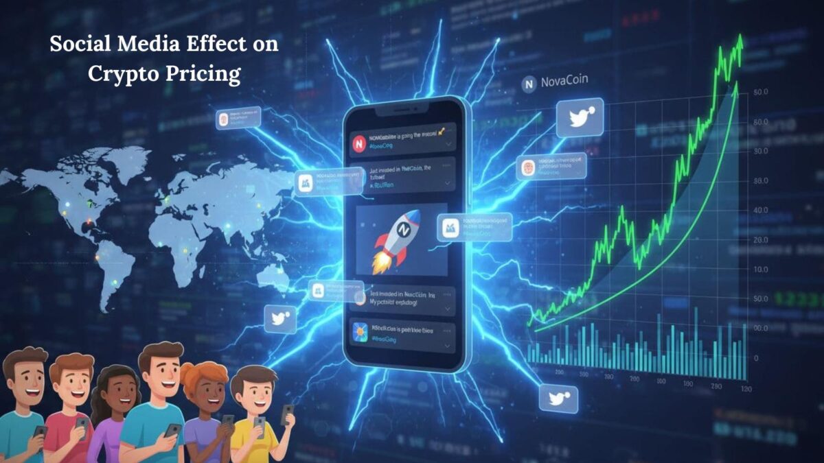 social media crypto effect on pricing
