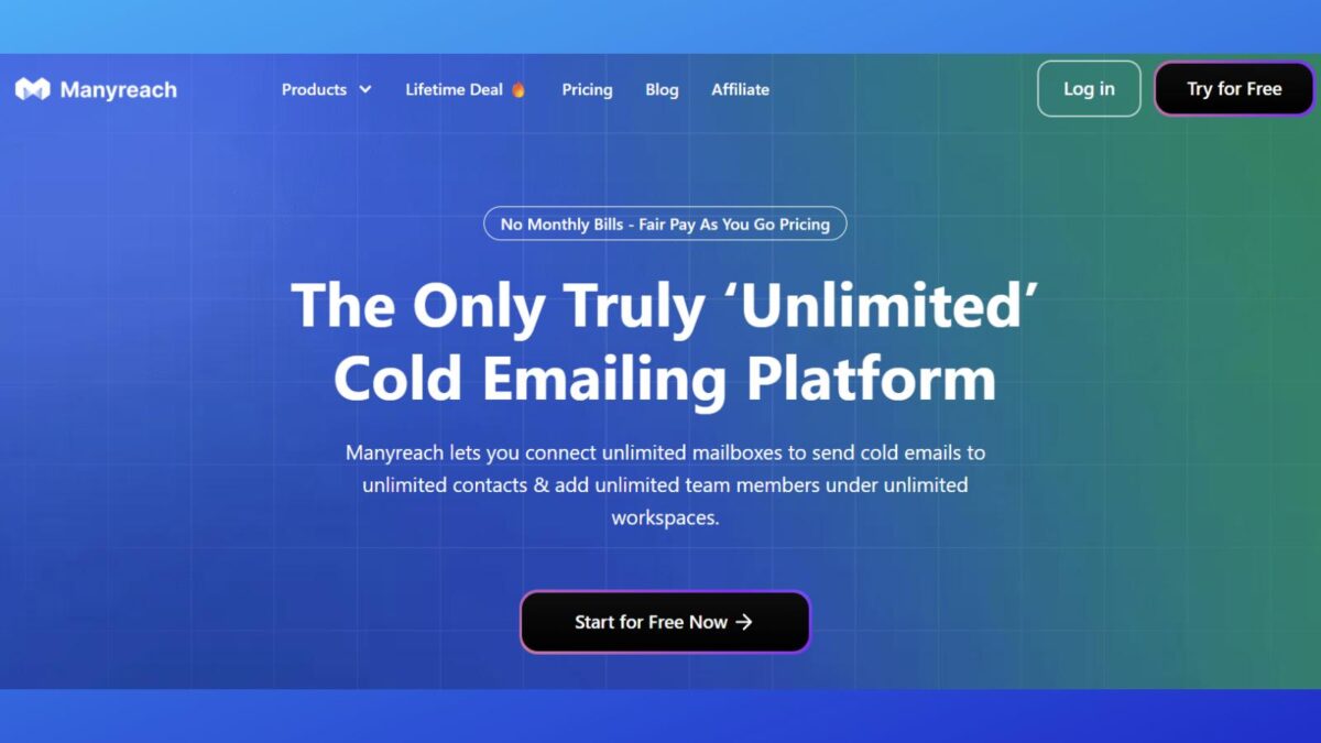 use Manyreach for cold email tools
