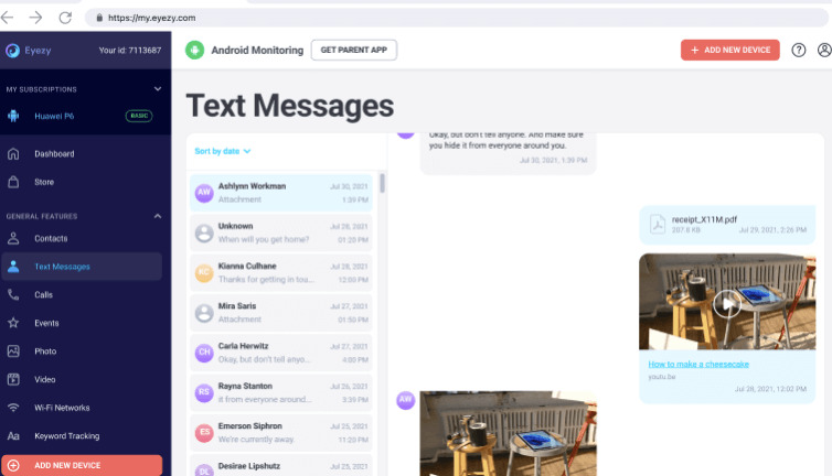 direct messages on eyezy