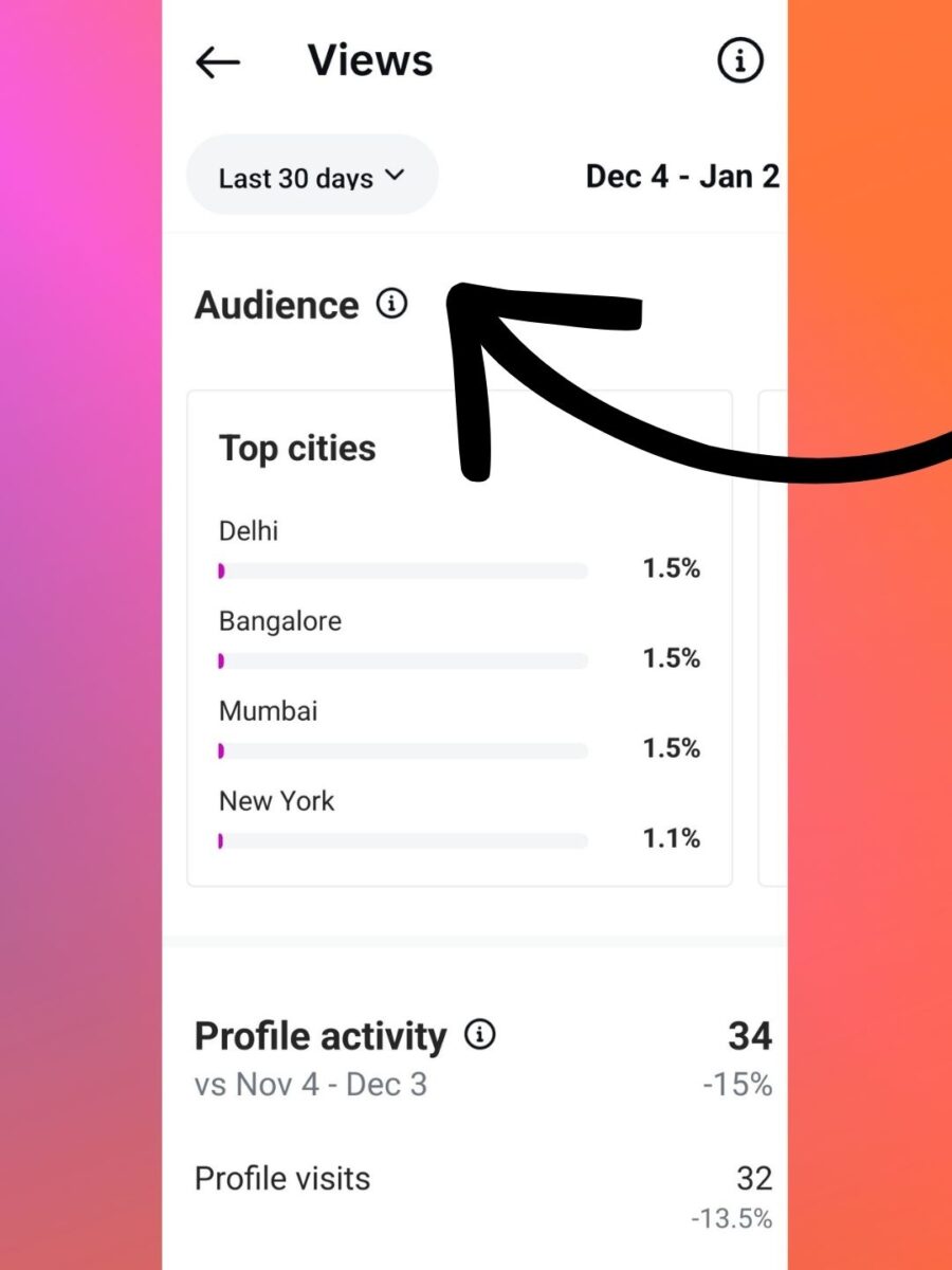 your Instagram audience stats