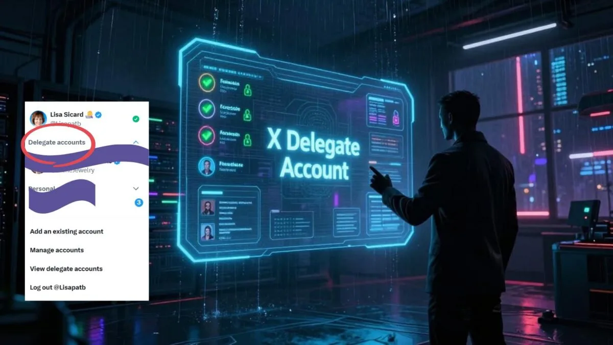 how to switch to X delegate account