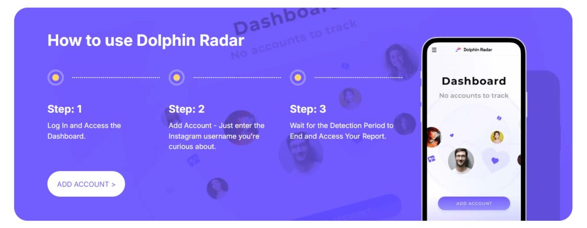 How to use Dolphin Radar - the Instagram follower tracker