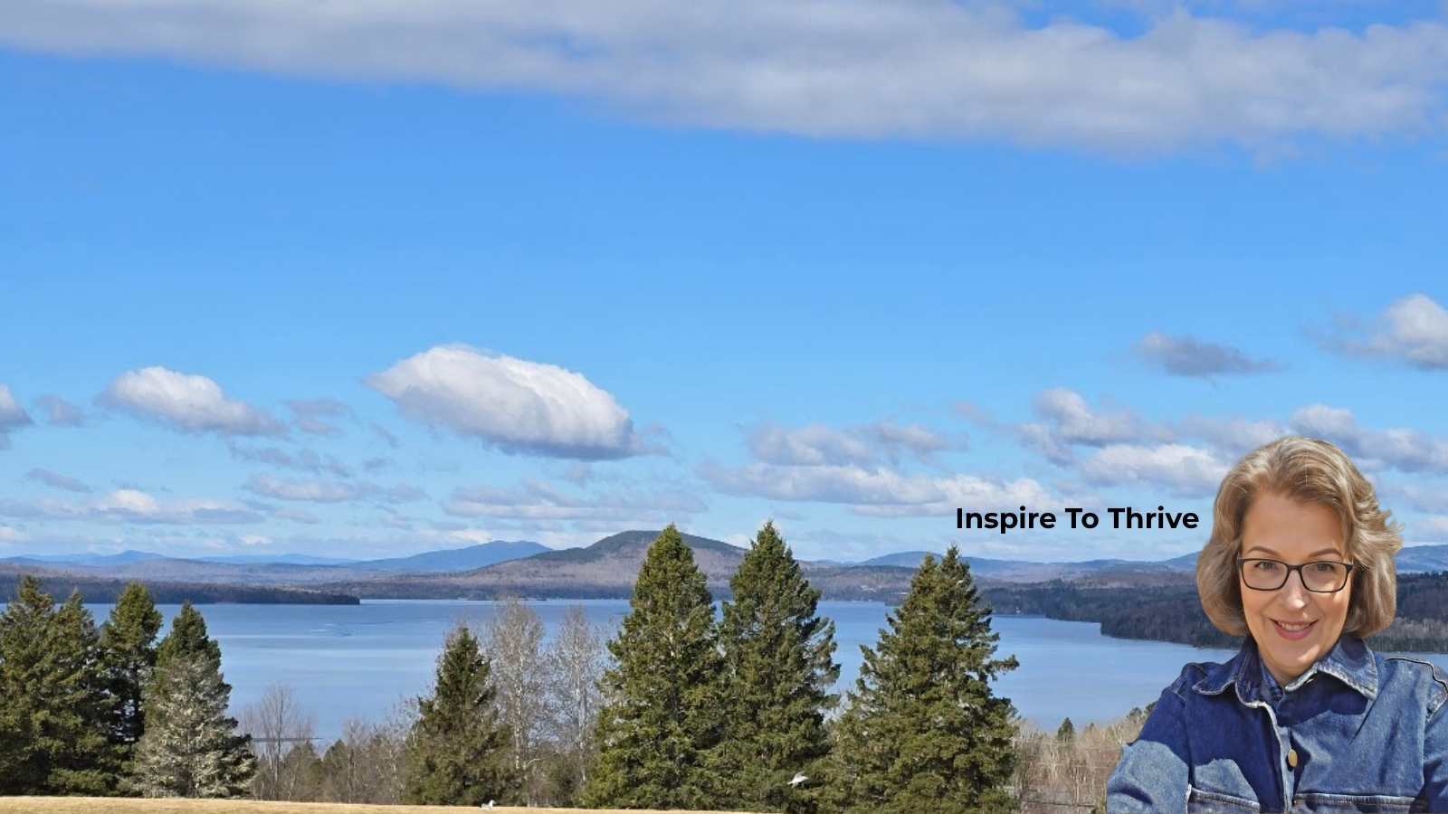 Lisa of Inspire To Thrive working from the Western Mountains of Maine