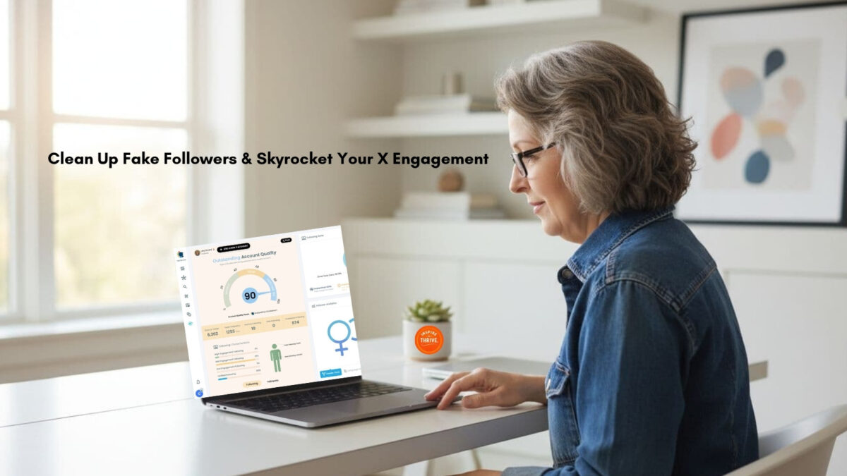 Lisa Sicard of Inspire To Thrive showing how to use CIrcleboom to clean up fake X followers