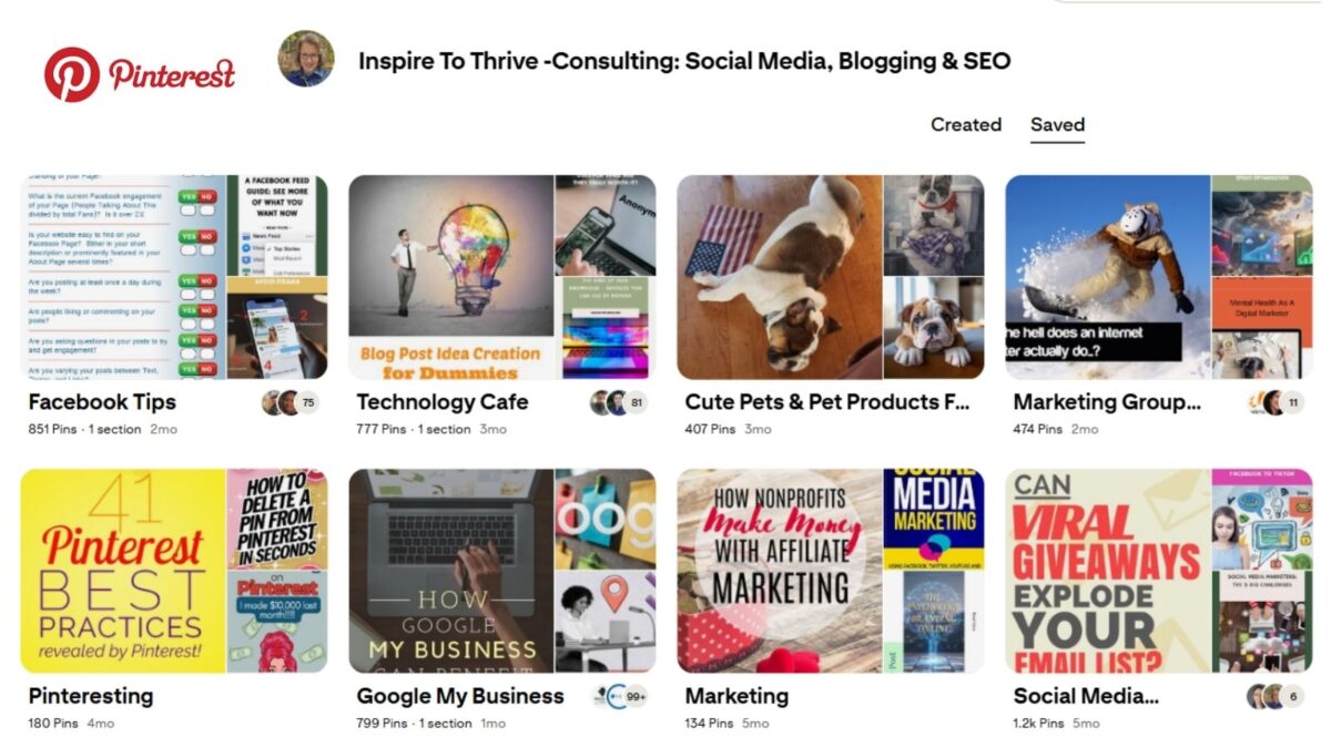 Pinterest content curation boards in 2026.