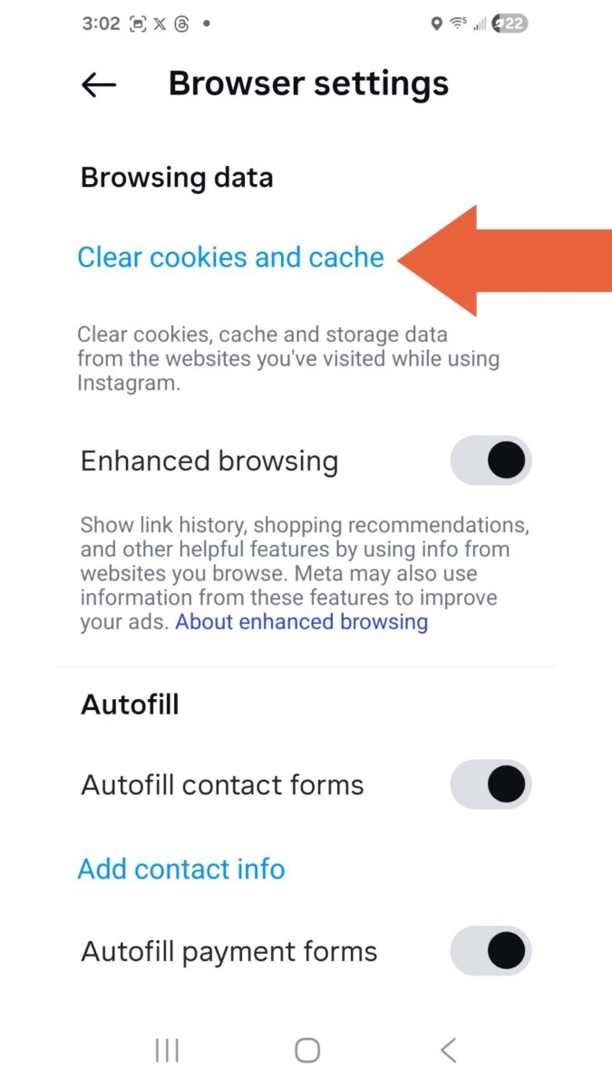 how to clear cookies and cache on your phone how to clear cookies and cache on your phone to post reels to Instagram