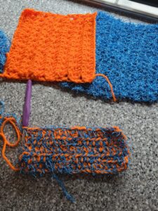 crocheted hand made scrubby vs paper towel