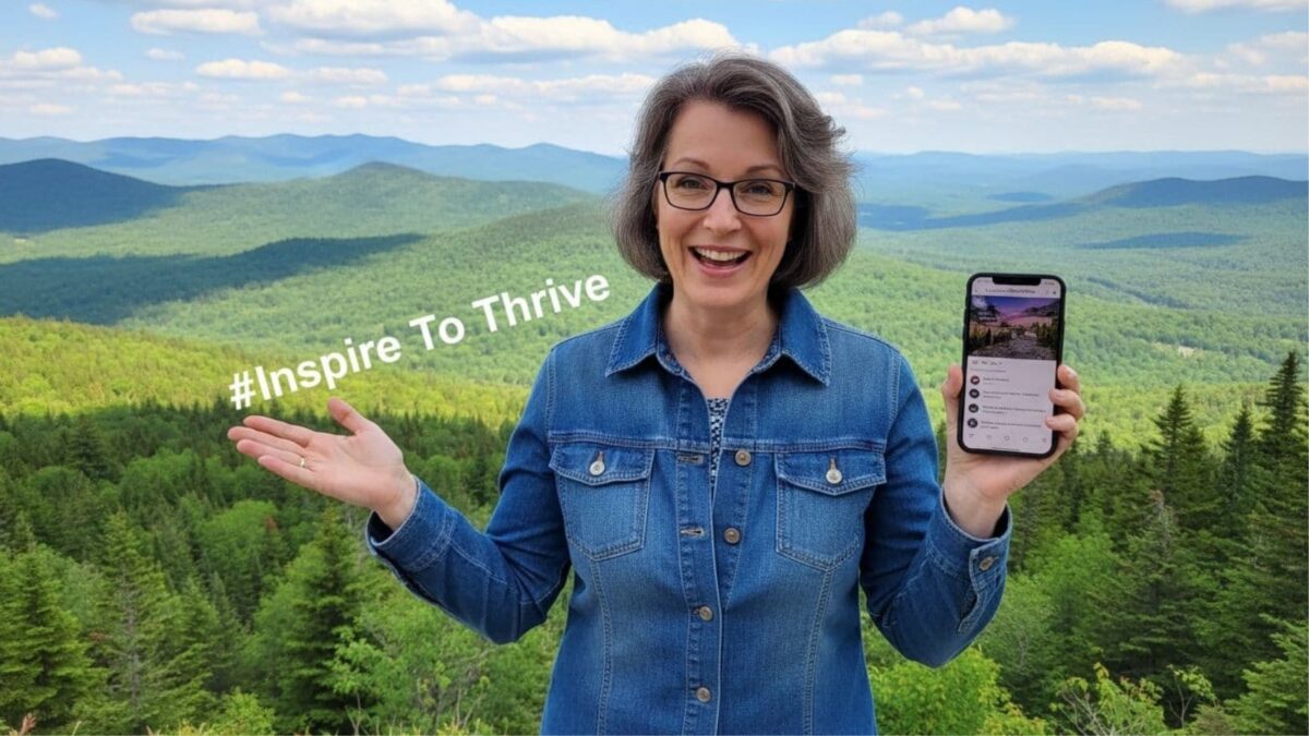 Lisa Sicard in the mountains on TikTok for Inspire To Thrive Lisa Sicard in the mountains on TikTok for Inspire To Thrive