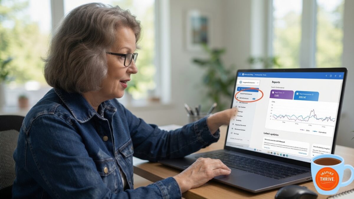 Lisa showing how to use the Bing Webmaster tools to find your site's AI citations.