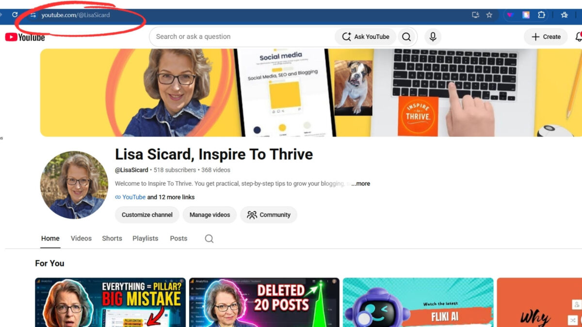 How to find your YouTube link to paste into your Instagram bio.