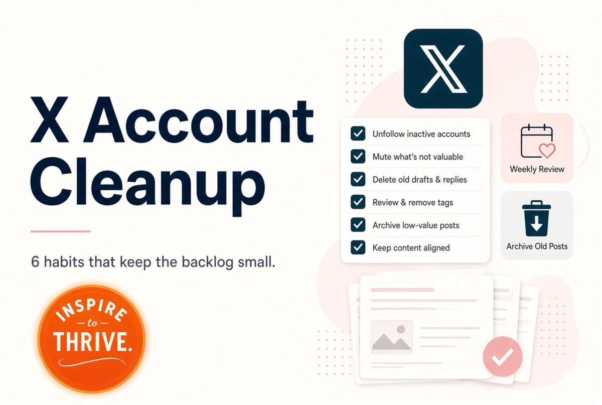 X account cleanup habits for old posts, replies, and likes X account cleanup habits for old posts, replies, and likes.