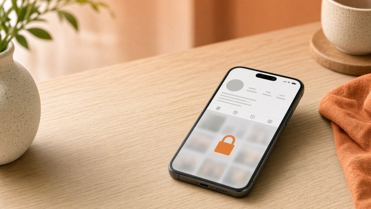 How to view private Instagram accounts — locked profile on a phone.