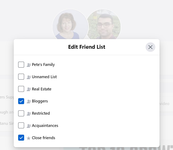 friends lists