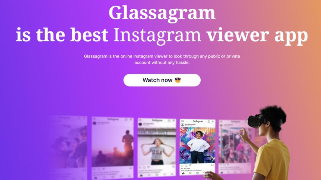 glassagram for insta storeis