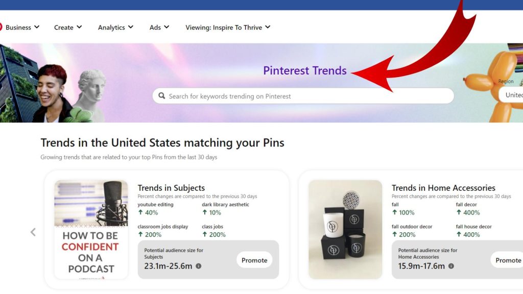 Pinterest trends